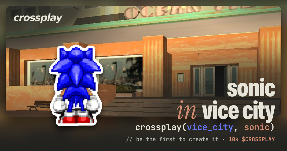 link card: sonic in vice city